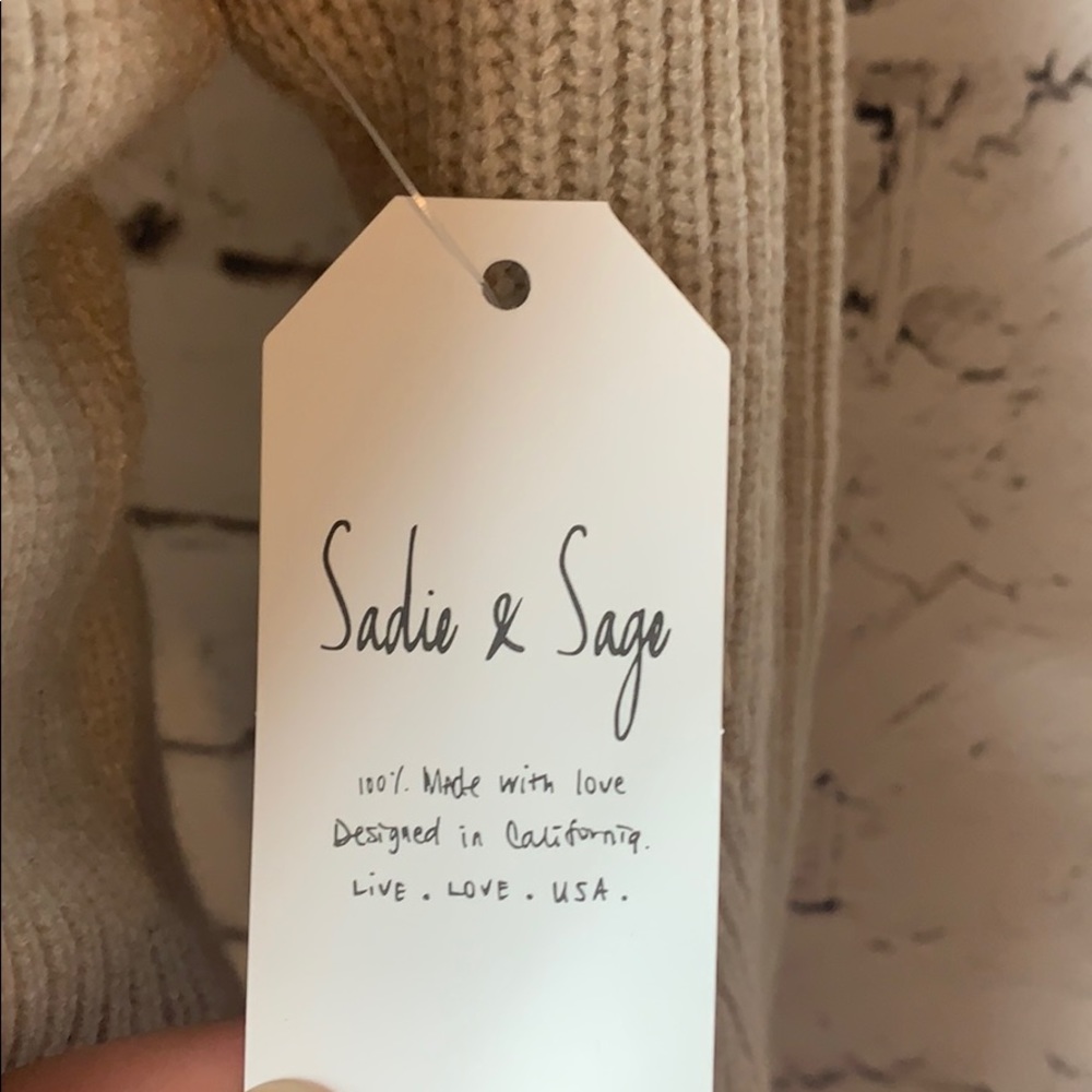 Sadie & Sage Taupe Sweater Dress Small - Picture 4 of 11